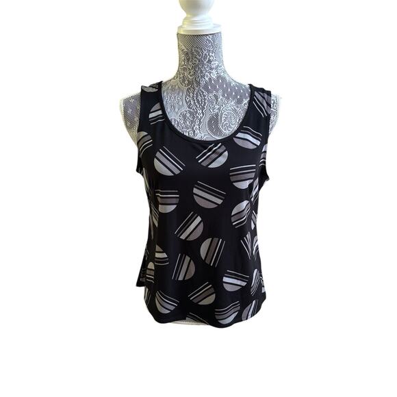 Studio I Women Y2K Vintage Sleeveless Top Fairy Geometric Whimsigoth Blouse 10 - Picture 1 of 3